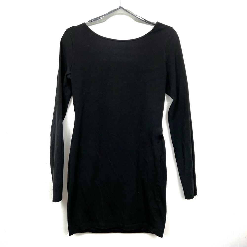 Long Sleeve Mini LBD (Little Black Dress) size L